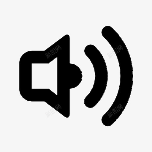 音量警报增加图标svg_新图网 https://ixintu.com 响铃 增加 声音 扬声器 用户界面 警报 音量