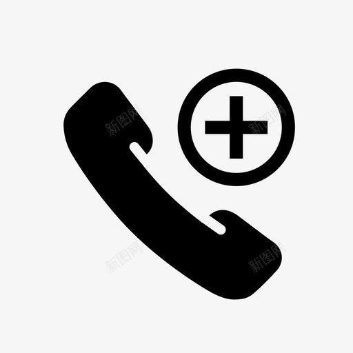 添加呼叫操作电话图标svg_新图网 https://ixintu.com 操作 添加呼叫 电话 迷你图标set2通信