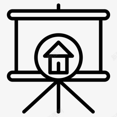 家庭幻灯片住房分析住房计划图标图标