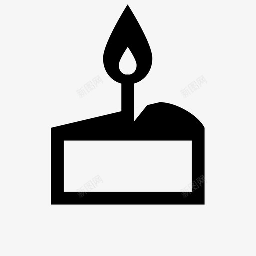 生日蛋糕片烘焙生日蛋糕图标svg_新图网 https://ixintu.com 庆祝 烘焙 生日蛋糕 生日蛋糕片 祝福 蜡烛 食物