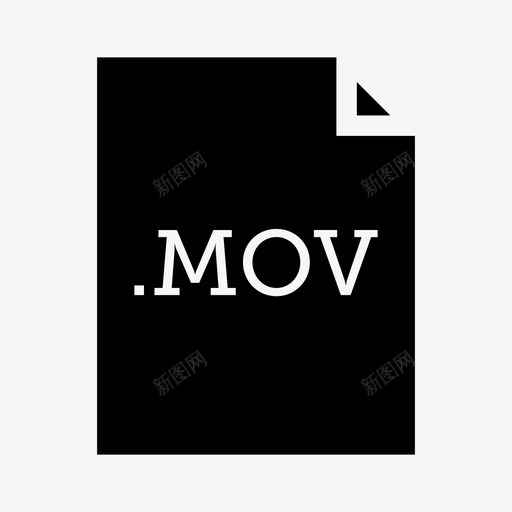 mov文件应用程序文件类型图标svg_新图网 https://ixintu.com mov文件 应用程序 应用程序和文件类型 文件类型