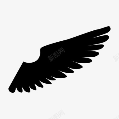 翅膀角鸟图标图标