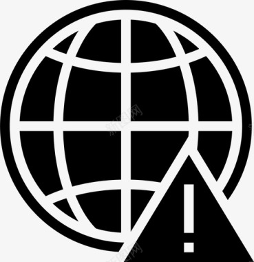 全球误差地球网格图标图标