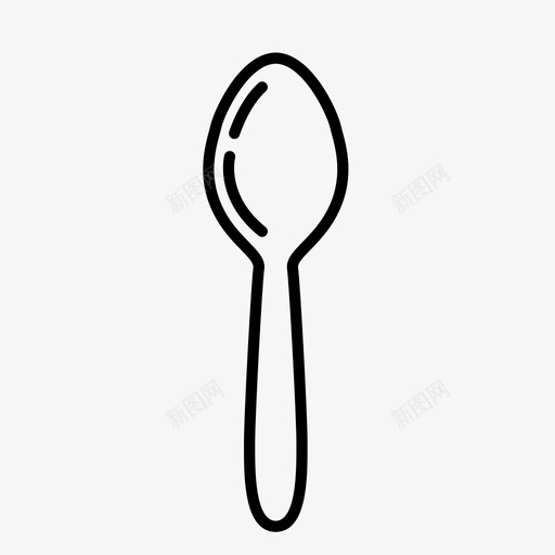 勺子烘焙烹饪图标svg_新图网 https://ixintu.com 勺子 混合 烘焙 烘焙用具 烹饪 进食