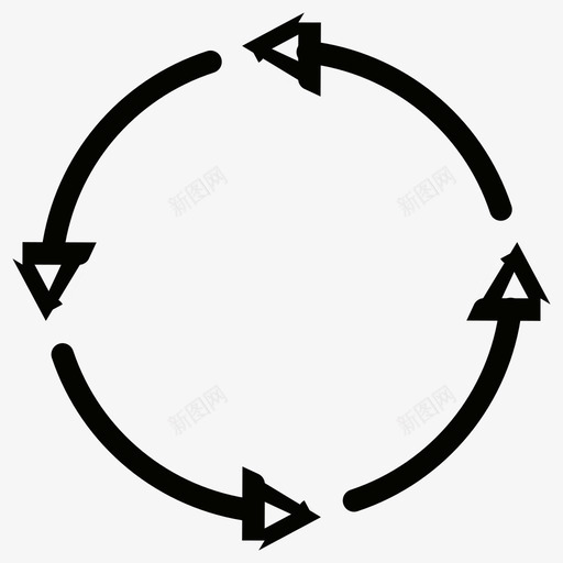 移动箭头圆图标svg_新图网 https://ixintu.com 刷新 圆 圆形箭头 移动 箭头