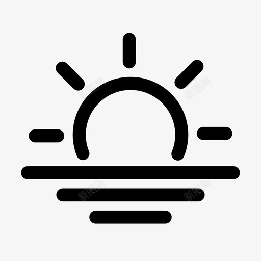 日落黄昏傍晚图标svg_新图网 https://ixintu.com 傍晚 天气 日落 背景 黄昏