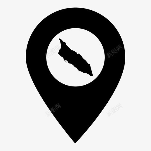阿鲁巴国家位置图标svg_新图网 https://ixintu.com 世界地图标记 位置 国家 地图 阿鲁巴