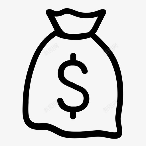 现金美元莫尼包图标svg_新图网 https://ixintu.com 付款 概述财务和货币 现金 美元 莫尼包 钱