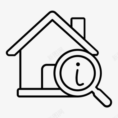 房地产房子信息图标图标