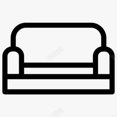 沙发床起居室图标图标