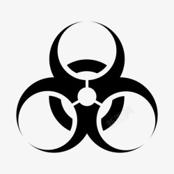 生物辐射生物危害辐射放射性图标高清图片