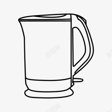 电水壶茶茶壶图标图标