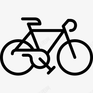 男式自行车自行车时髦图标图标