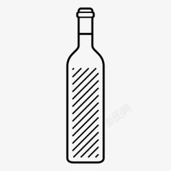 实验容器水油酒精酒瓶酒精饮料图标高清图片