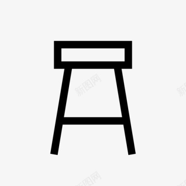 凳子吧台椅子图标图标