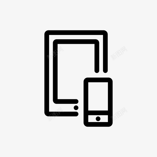 设备应用移动图标svg_新图网 https://ixintu.com 屏幕 应用 智能手机 电脑 电视 电话 移动 设备