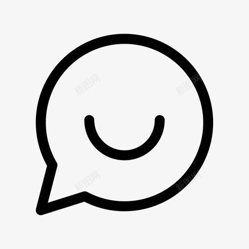 信息聊天对话图标svg_新图网 https://ixintu.com 信息 对话 微笑 短信 聊天 随机收集09