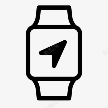 手表导航苹果手表方向图标图标