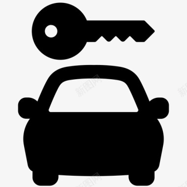 汽车汽车经销商汽车钥匙图标图标