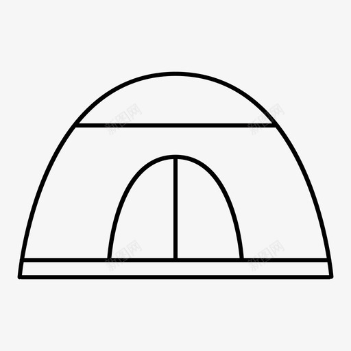 冰屋帐篷营地野营图标svg_新图网 https://ixintu.com 冰屋帐篷 夜间 户外 营地 野营 高山山顶