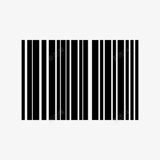 条形码标识标签图标svg_新图网 https://ixintu.com 产品标识 条形码 标签 标识 购物