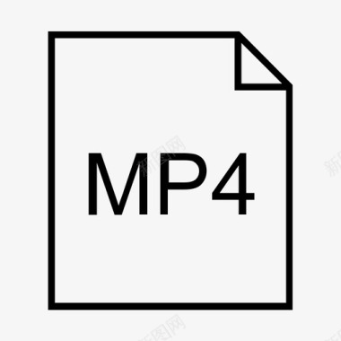 mp4文件扩展名文件类型图标图标
