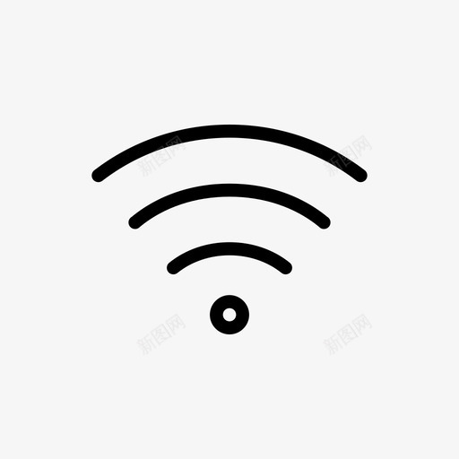 wifi互联网标志wifi信号图标svg_新图网 https://ixintu.com wifi wifi信号 wifi标志 互联网标志 接口 无线