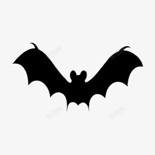 蝙蝠黑暗飞翔图标svg_新图网 https://ixintu.com 万圣节 天空 蝙蝠 飞翔 黑暗