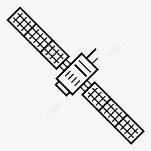 卫星通讯碎片图标svg_新图网 https://ixintu.com 人造 卫星 太空 碎片 通讯