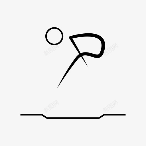 蹦床杂技演员个人选手图标svg_新图网 https://ixintu.com 个人选手 杂技演员 跳跃 蹦床 运动 运动员