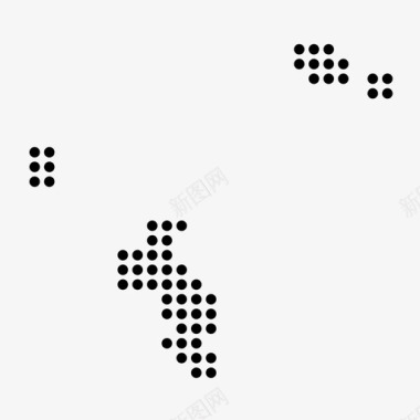 塞舌尔国家位置图标图标