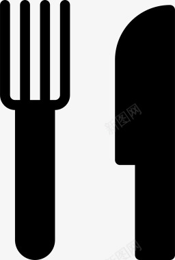 刀叉餐具餐食图标图标