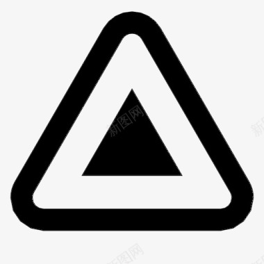 三角形道路标志图标图标