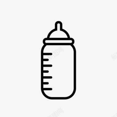 婴儿奶瓶牛奶母亲图标图标