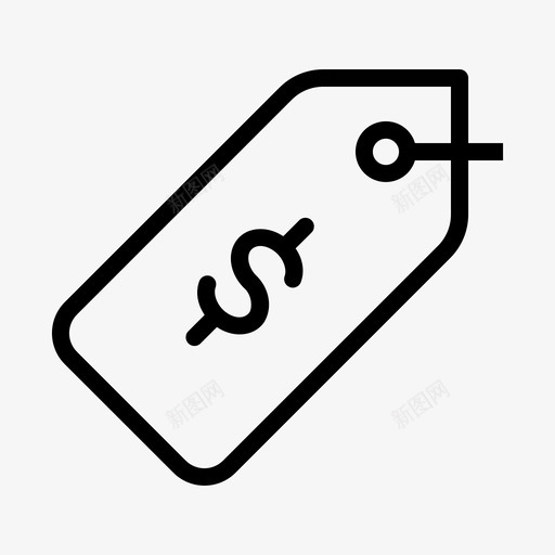 价格标签成本美元图标svg_新图网 https://ixintu.com 价格标签 商品 成本 美元 购物 购物必需品