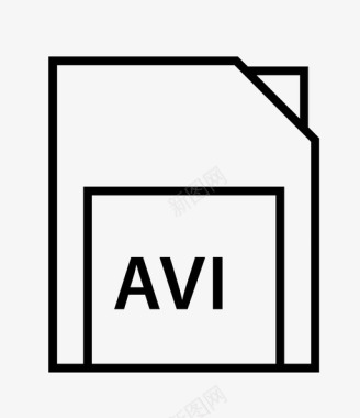 avi扩展名文件名称图标图标
