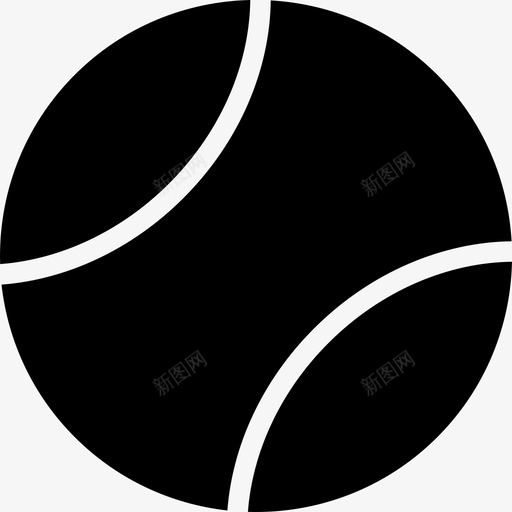 网球球类游戏图标svg_新图网 https://ixintu.com 体育和娱乐 垒球 游戏 球类 网球 运动