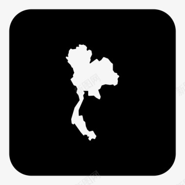 泰国国家位置图标图标