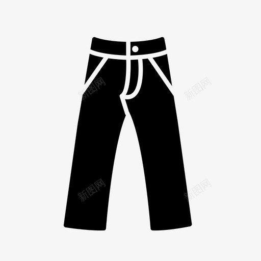 牛仔裤衣服男式图标svg_新图网 https://ixintu.com 牛仔裤 男式 衣服 裤子