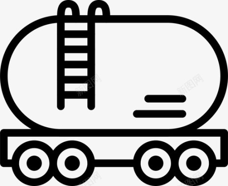 汽油配送安全运输图标图标