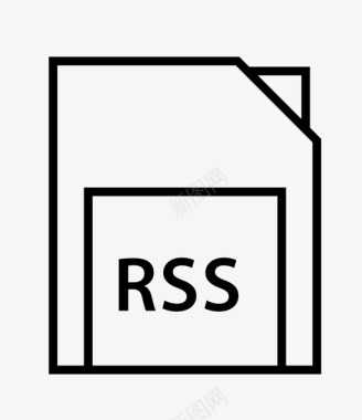rss扩展名文件名称图标图标