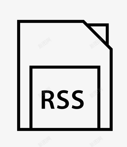 rss扩展名文件名称图标svg_新图网 https://ixintu.com rss扩展名 名称 文件 文件扩展名 类型
