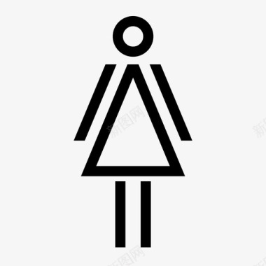 女人人厕所图标图标
