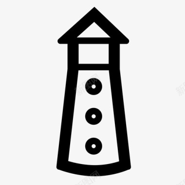 灯塔安全信号图标图标