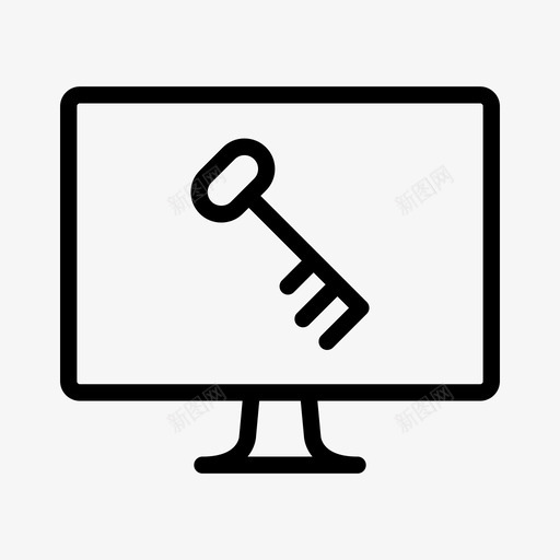 密码保护安全计算机安全数据图标svg_新图网 https://ixintu.com 安全数据 安全计算机 密码保护 密码密钥 错误密码