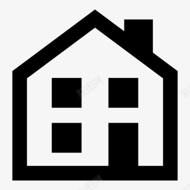 房屋建筑物住户图标图标