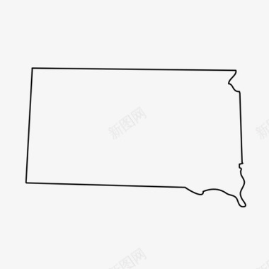 南达科他州南达科他州地理州图标图标