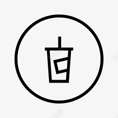 苏打水电影院杯子图标图标