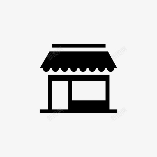 市场商业商店图标svg_新图网 https://ixintu.com 商业 商店 市场 购物场所