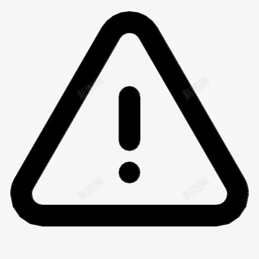 三角形感叹号警告符号图标svg_新图网 https://ixintu.com 三角形感叹号 符号 警告